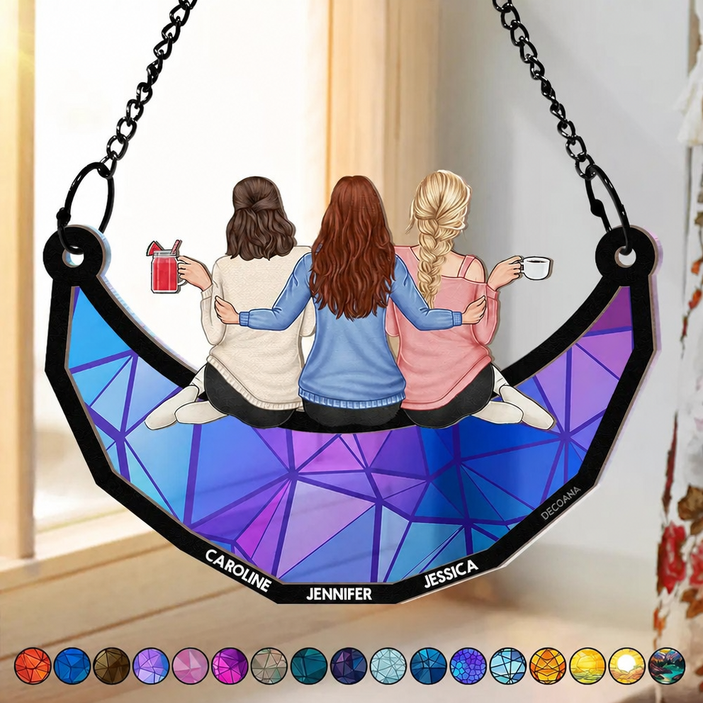 Suncatcher personnalisé Meilleures Amies